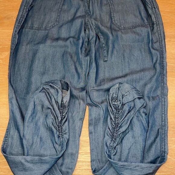 Thread & Supply Chambray Denim Joggers Tencel Sustainable Fabric Lightweight XS - Picture 7 of 16